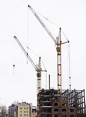 Image showing Lifting cranes