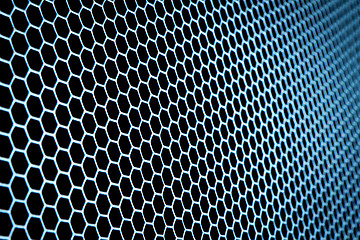 Image showing abstract metallic grid