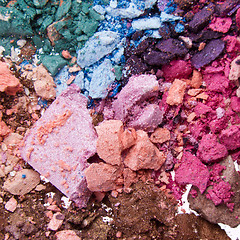 Image showing crushed eyeshadows