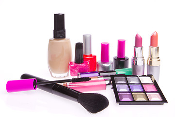 Image showing set of cosmetic products