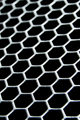 Image showing abstract metallic grid