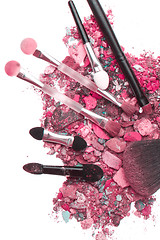 Image showing crushed eyeshadows