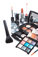 Image showing set of cosmetic makeup products