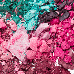 Image showing crushed eyeshadows