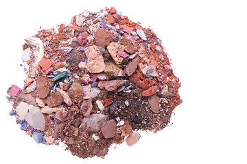 Image showing crushed eyeshadows