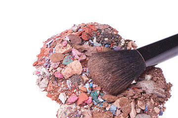 Image showing crushed eyeshadows