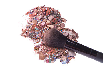 Image showing crushed eyeshadows