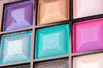 Image showing colorful eyeshadows