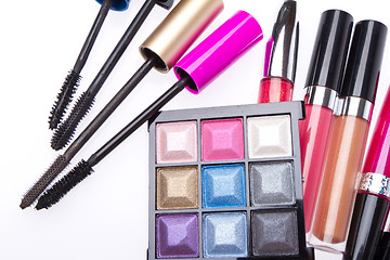 Image showing makeup set isolated