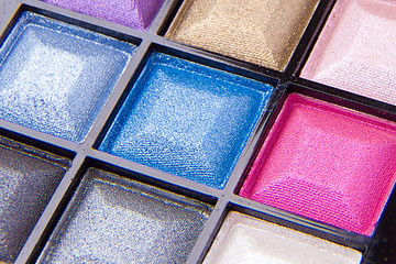 Image showing colorful eyeshadows