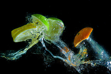 Image showing fruit splash