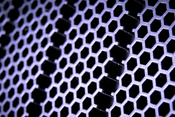 Image showing abstract metallic grid