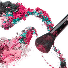 Image showing crushed eyeshadows