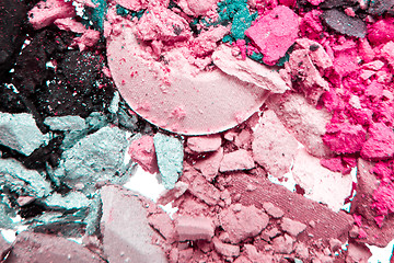 Image showing crushed eyeshadows