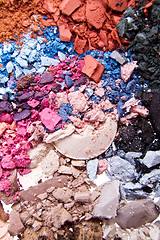 Image showing crushed eyeshadows