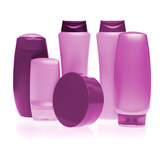 Image showing cosmetic bottles