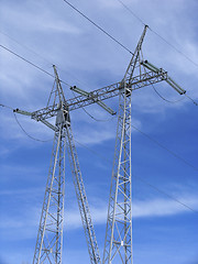 Image showing Electrical pole