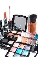 Image showing set of cosmetic makeup products