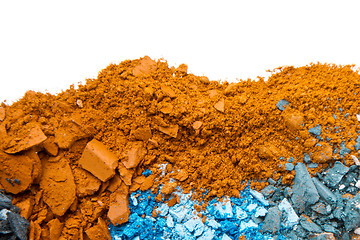 Image showing crushed eyeshadows