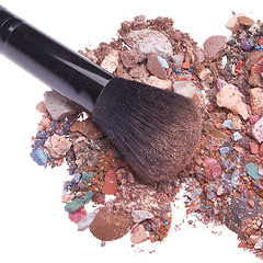 Image showing crushed eyeshadows