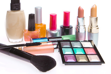 Image showing set of cosmetic products