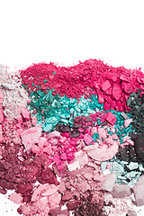 Image showing crushed eyeshadows