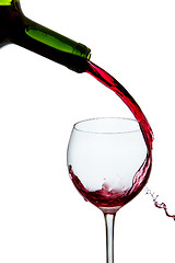 Image showing pouring red wine 