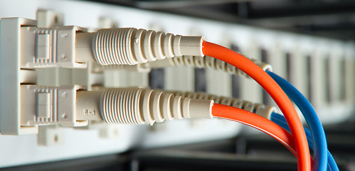 Image showing optic fiber hub