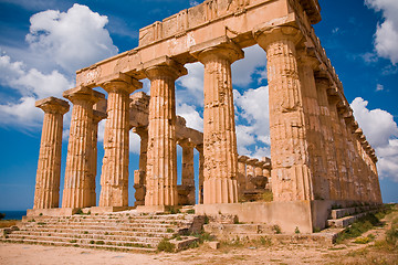 Image showing Greek temple in Selinunte