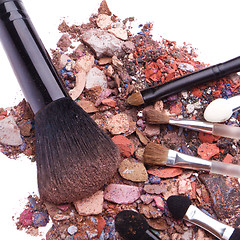 Image showing crushed eyeshadows