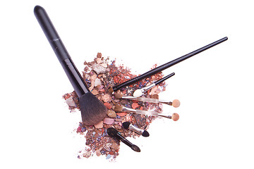 Image showing crushed eyeshadows