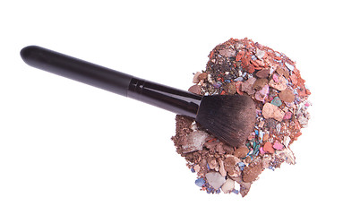 Image showing crushed eyeshadows