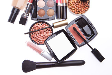 Image showing set of cosmetic makeup products