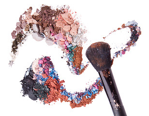 Image showing crushed eyeshadows