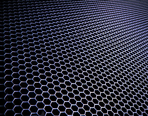 Image showing abstract metallic grid