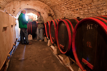 Image showing wine barrels