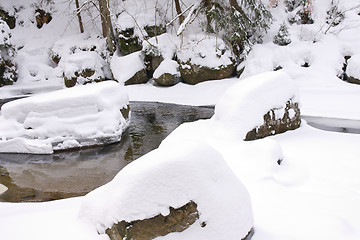 Image showing frozen stream