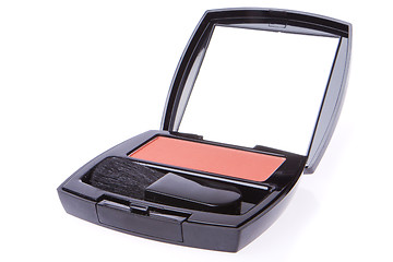 Image showing compact blush with brush