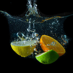 Image showing fruit splash