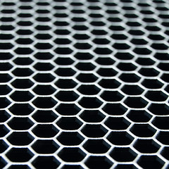 Image showing abstract metallic grid