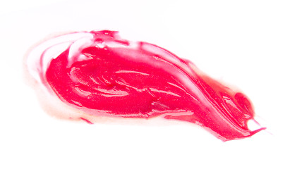 Image showing lip gloss smudge
