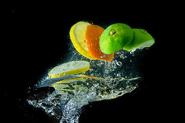 Image showing fruit splash