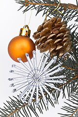 Image showing Christmas tree decorated