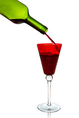 Image showing pouring red wine 