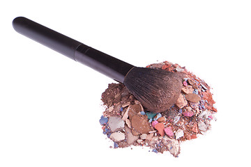 Image showing crushed eyeshadows