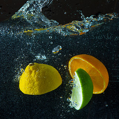 Image showing fruit splash