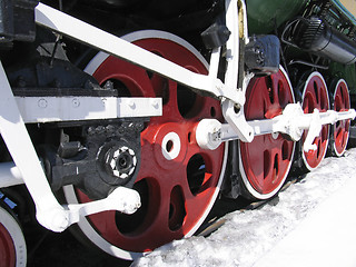Image showing Red wheels