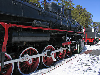 Image showing old russian  locomotive