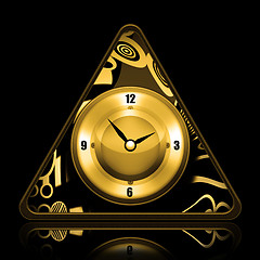 Image showing Golden Clock