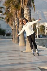 Image showing Rollerblading